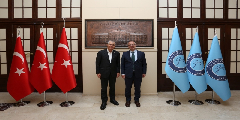 Hazar Üniversitesi Mütevelli Heyeti Başkanı Prof. Dr. Hamlet İsahanlı, Rektörümüz Prof. Dr. Uğur Ünal’ı Ziyaret Etti