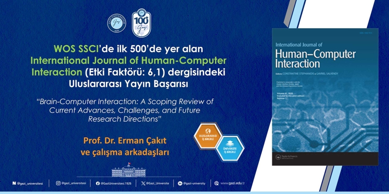 WoS SSCI’da ilk 500’de yer alan Uluslararası Yayın Başarısı (Prof. Dr. Erman Çakıt)