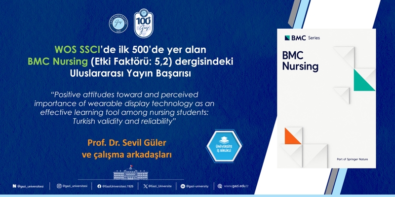 WoS SSCI’da ilk 500’de yer alan Uluslararası Yayın Başarısı (Prof. Dr. Sevil Güler) 