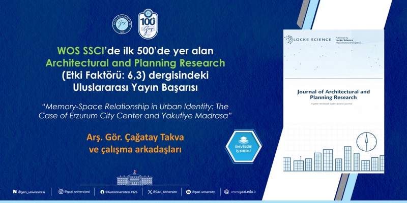 WoS SSCI’da ilk 500’de yer alan Uluslararası Yayın Başarısı (Arş. Gör. Çağatay Takva)