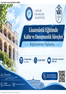 Lisansüstü Eğitimde Kalite ve Danışmanlık Süreçleri Bilgilendirme Toplantısı