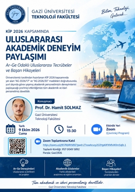 KİP 2026 Kapsamında Uluslararası Akademik Deneyim Paylaşımı