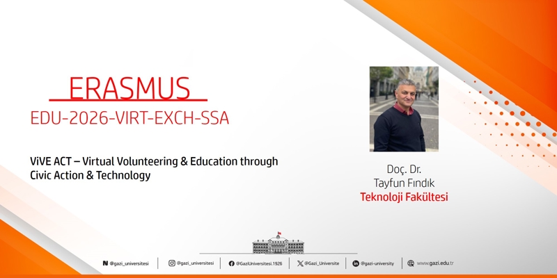 Doç. Dr. Tayfun Fındık’ın ERASMUS-EDU-2026-VIRT-EXCH-SSA Projesi Kabul Edildi
