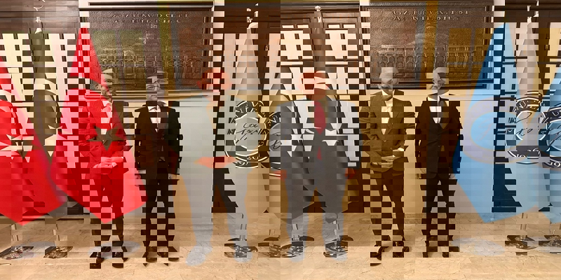 RTÜK Üyesi Hasan Davulcu, Rektörümüz Prof. Dr. Uğur Ünal’ı Ziyaret Etti