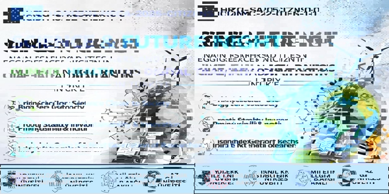 “SCIENCE & FUTURE NIGHT: Engaging Researchers and Citizens in Climate, Health and Digital Transitions in Türkiye” Başlıklı Proje, Avrupa Komisyonu Tarafından Desteklenmeye Hak Kazandı