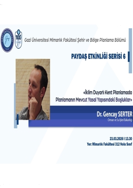 İklim Duyarlı Kent Planlamada Planlamanın Mevcut Yasal Yapısındaki Boşluklar