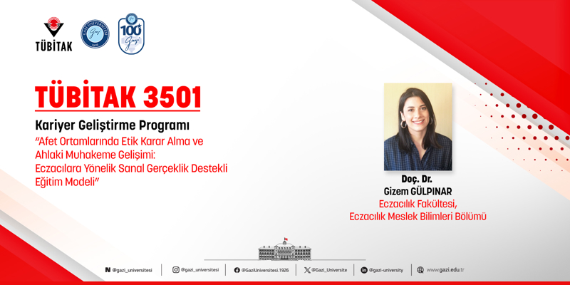 Öğretim Üyemiz Doç. Dr. Gizem Gülpınar’ın TÜBİTAK 3501 Projesi Kabul Edildi