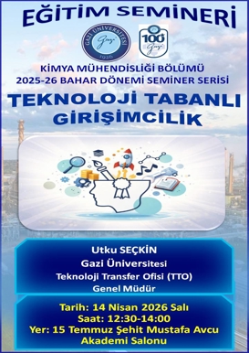 Eğitim Semineri: Teknoloji Tabanlı Girişimcilik