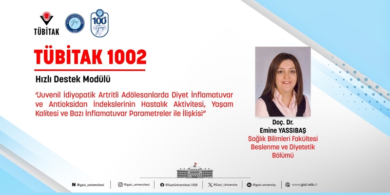 Doç. Dr. Emine YASSIBAŞ’ın TÜBİTAK 1002 Projesi Kabul Edildi