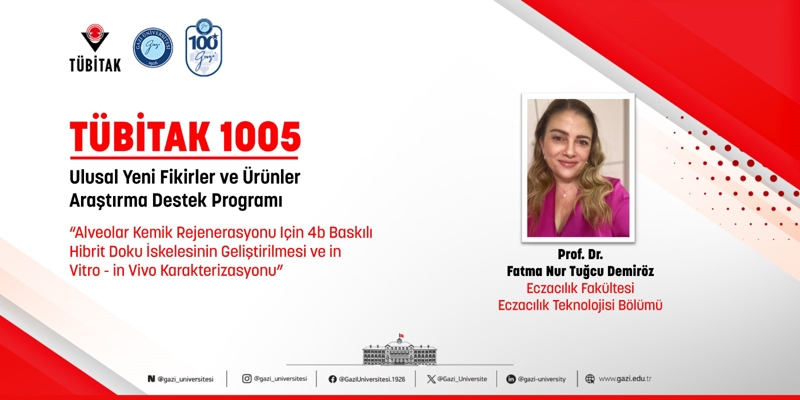 Eczacılık Fakültesi Öğretim Üyemizin TÜBİTAK 1005 Başarısı