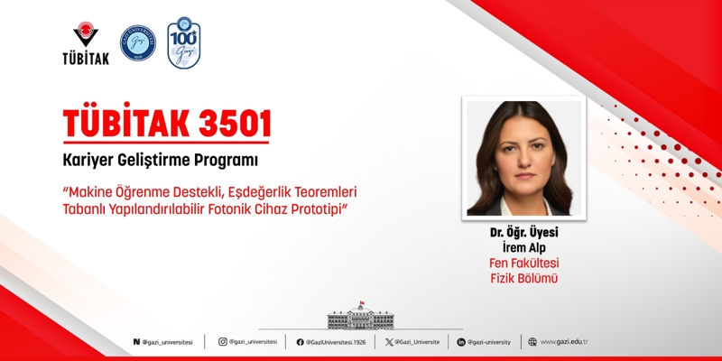 Dr. Öğr. Üyesi İrem Alp’in TÜBİTAK 3501 Projesi Kabul Edildi