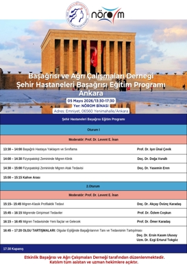 Başağrısı ve Ağrı Çalışmaları Derneği Şehir Hastaneleri Eğitim Programı Ankara
