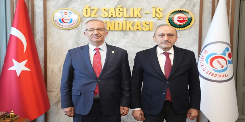 Rektörümüz Prof. Dr. Uğur Ünal, HAK-İŞ Genel Başkan Yardımcısı ve Öz Sağlık-İş Sendikası Genel Başkanı Devlet Sert’i Ziyaret Etti
