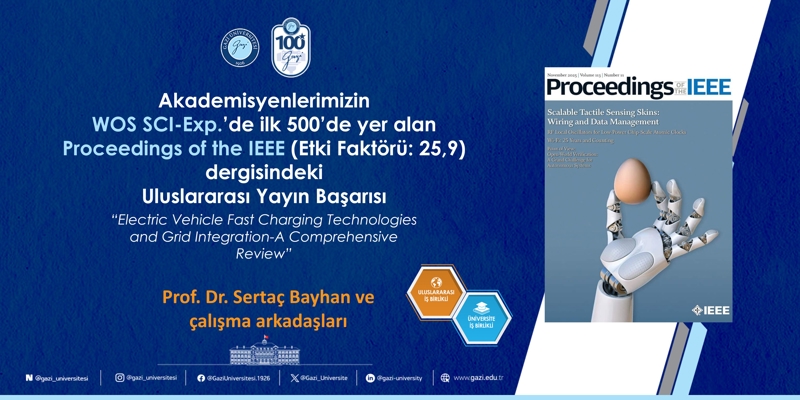 WoS SCI-Exp’da İlk 500’de Yer Alan Uluslararası Yayın Başarısı (Prof. Dr. Sertaç Bayhan)