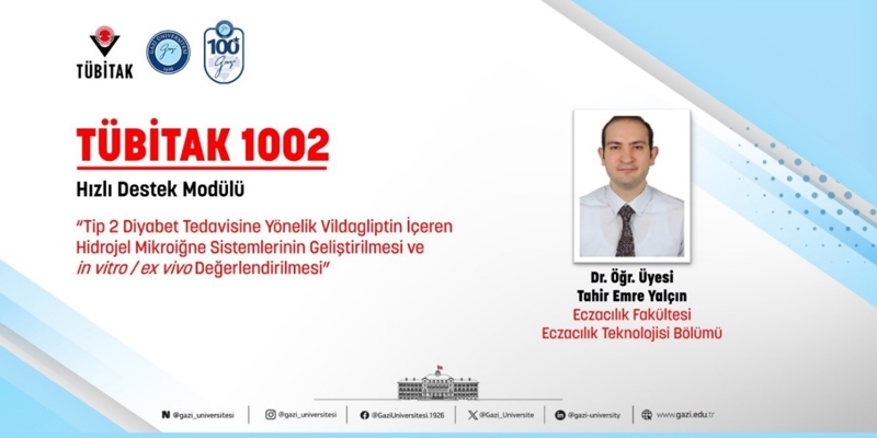The TÜBİTAK 1002 Project of Asst. Prof. Dr. Tahir Emre Yalçın Was Accepted