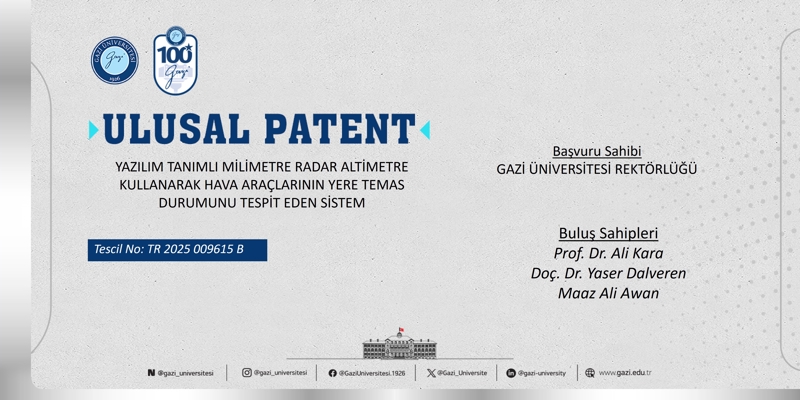 2025/009615 Sayılı Ulusal Patent Başvurusu Tescillendi