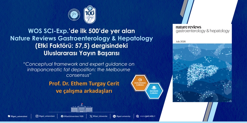 WoS SCI-Exp.’de ilk 500’de yer alan Uluslararası Yayın Başarısı (Prof. Dr. Ethem Turgay Cerit)