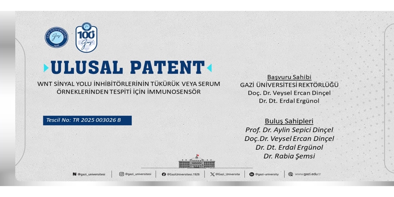 2025/003026 Sayılı Ulusal Patent Başvurusu Tescillenmiştir