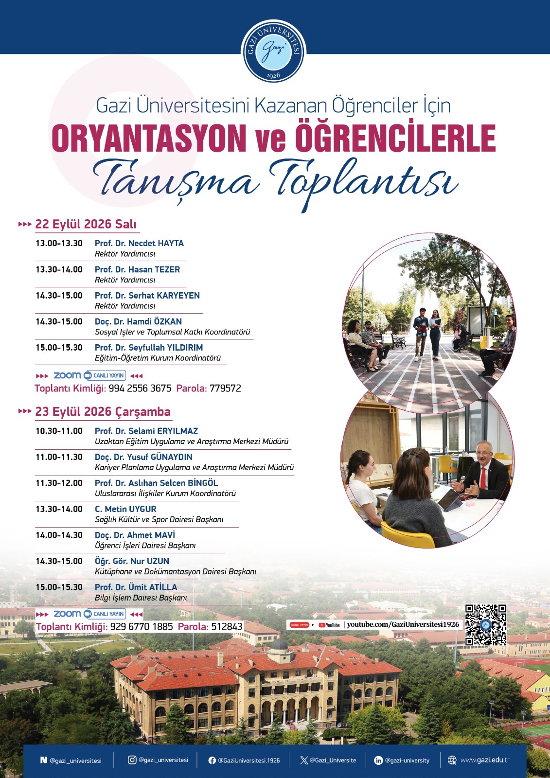 Oryantasyon ve Öğrencilerle Tanışma Toplantısı 