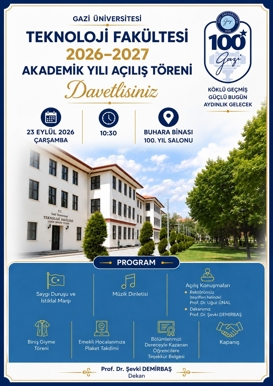 Teknoloji Fakültesi 2026-2027 Akademik Yılı Açılış Töreni
