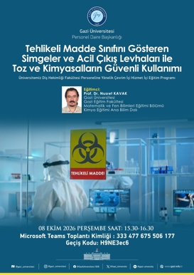 Tehlikeli Madde Sınıfını Gösteren Simgeler ve Acil Çıkış Levhaları ile Toz ve Kimyasalların Güvenli Kullanımı