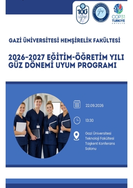 2026-2027 Eğitim Öğretim Yılı Güz Dönemi Uyum Programı