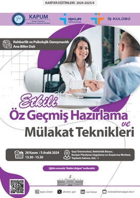 Etkili Öz Geçmiş Hazırlama ve Mülakat Teknikleri Eğitimi