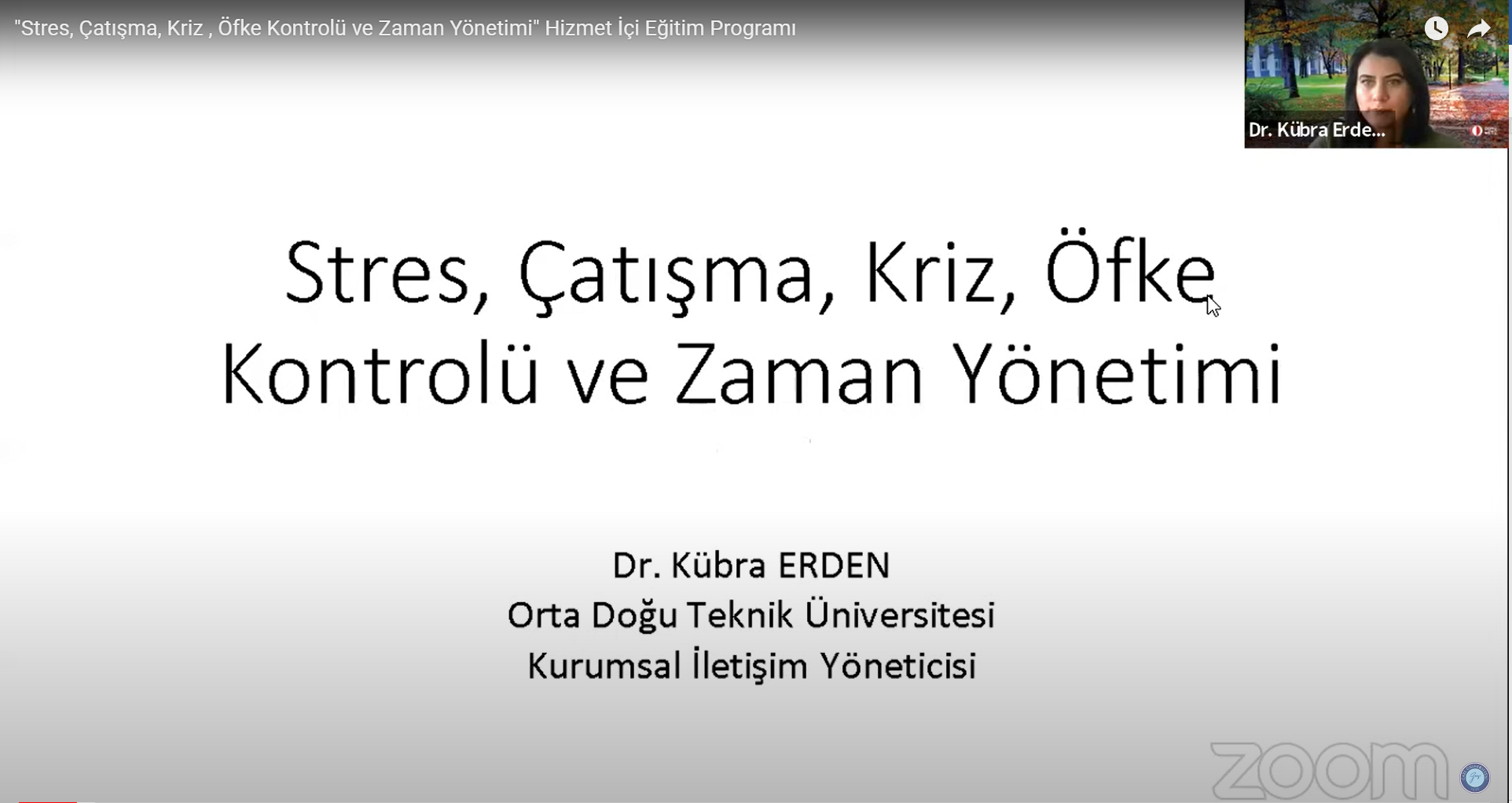 Stres, Çatışma, Kriz, Öfke Kontrolü ve Zaman Yönetimi 3-1