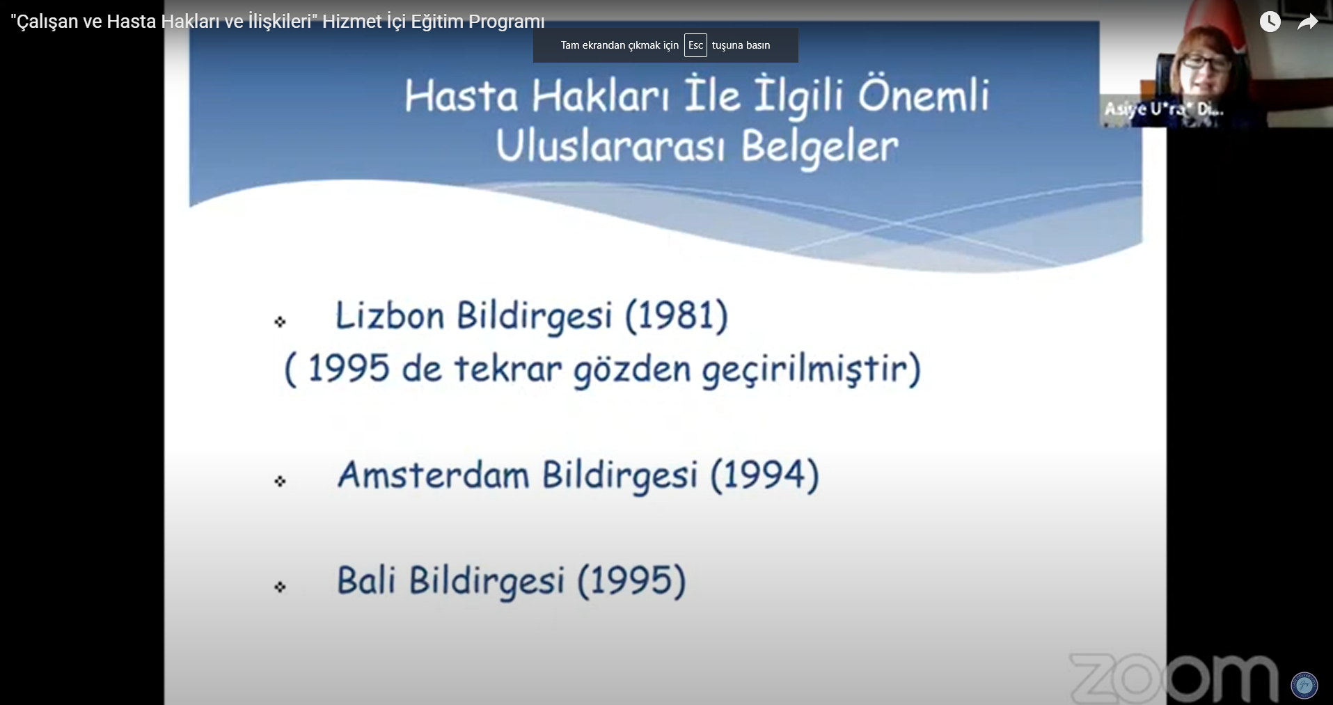 Çalışan ve Hasta Hakları ve İlişkileri 8-1