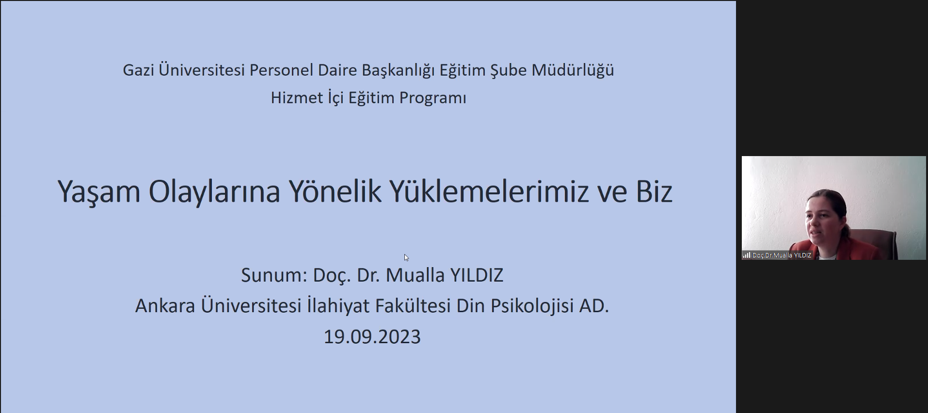 Yaşam Olaylarına Yönelik Yüklemelerimiz ve Biz 2-1