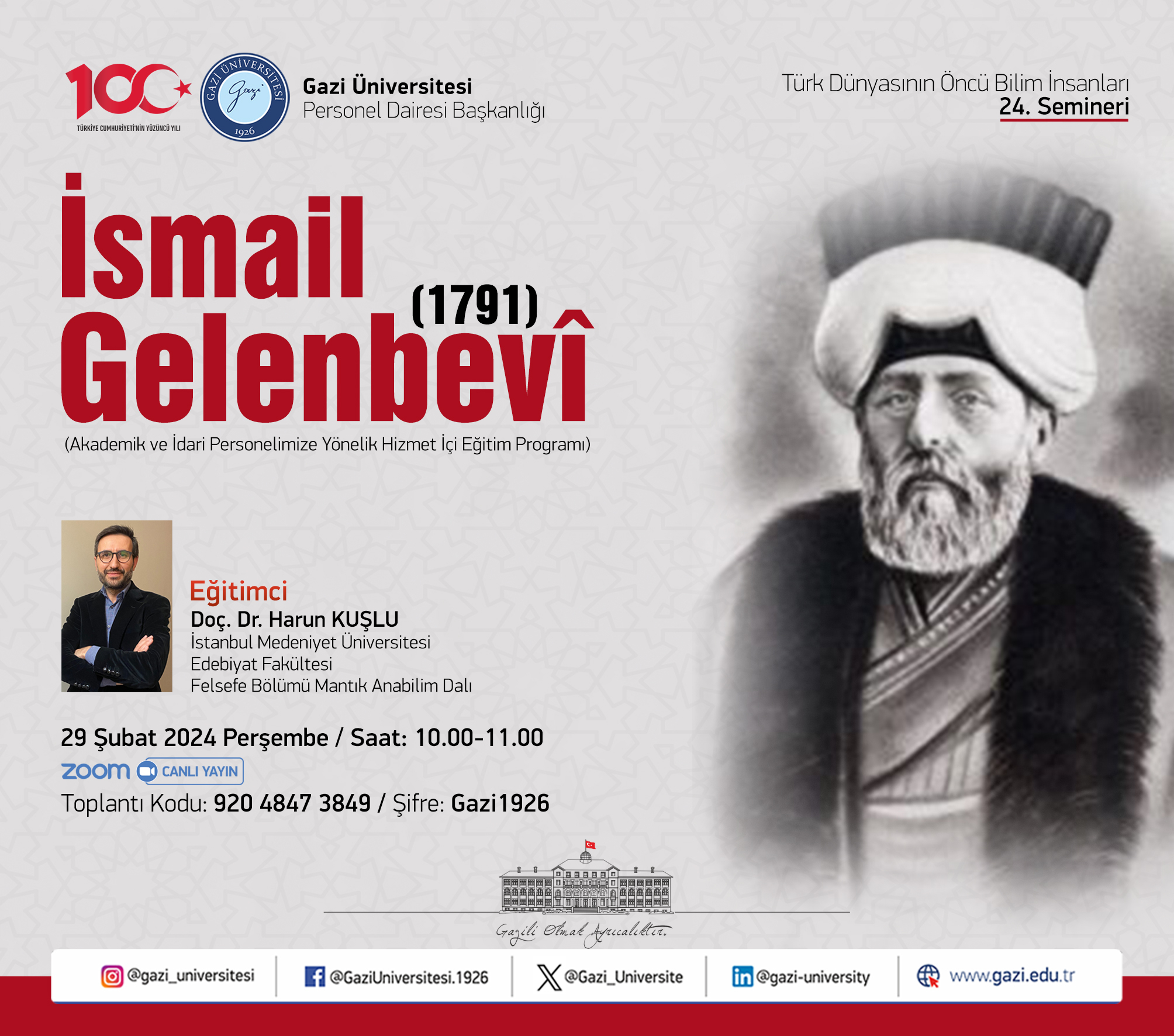 İsmail Gelenbevi Afiş -1