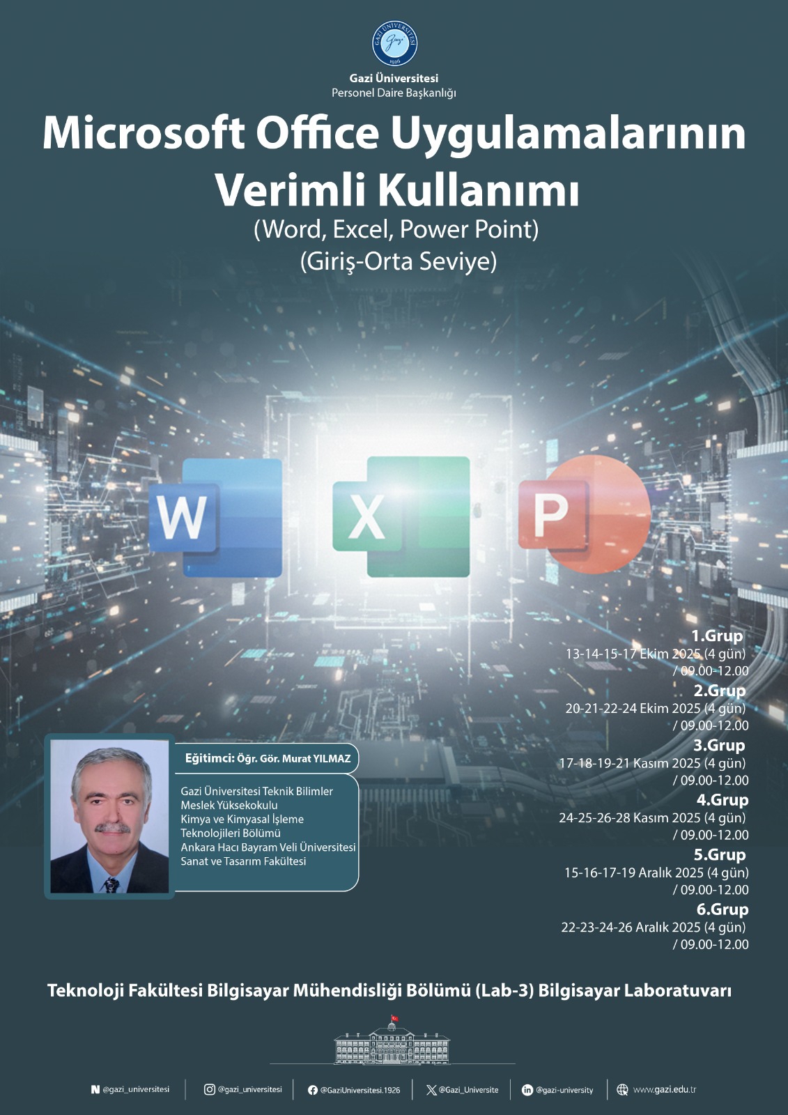 Microsoft Office Uygulamalarının Verimli Kullanımı Afiş 3-1