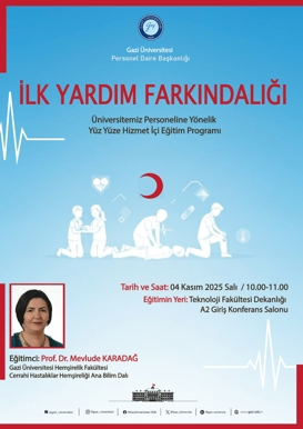 İlk Yardım Farkındalığı Hizmet İçi Eğitim Programı