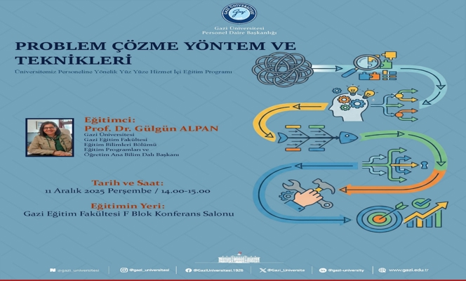 Problem Çözme Yöntem ve Teknikleri Konulu Hizmet İçi Eğitim Programı Düzenlenmiştir.