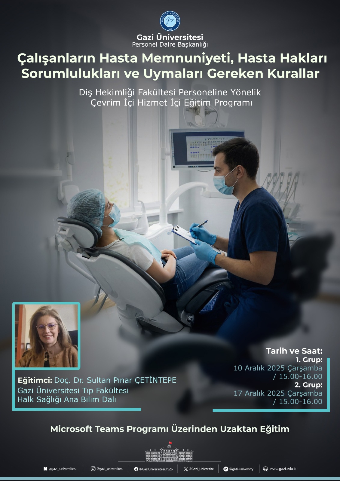 Çalışanların Hasta Memnuniyeti, Hasta Hakları Sorumlulukları ve Uymaları Gereken Kurallar Afiş 1-1