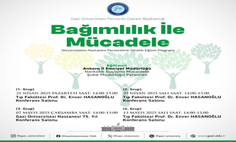 Üniversitemiz Hastanesi Personeline Yönelik Bağımlılık İle Mücadele Konulu Hizmet İçi Eğitim Programı Düzenlenmiştir.