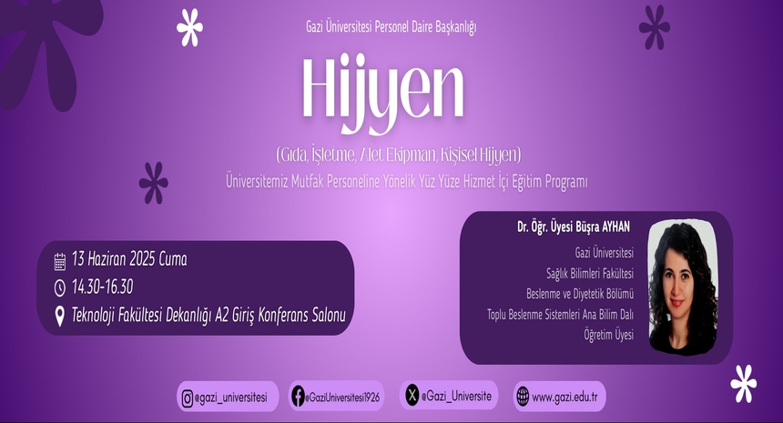 Hijyen (Gıda, İşletme, Alet Ekipman, Kişisel Hijyen)