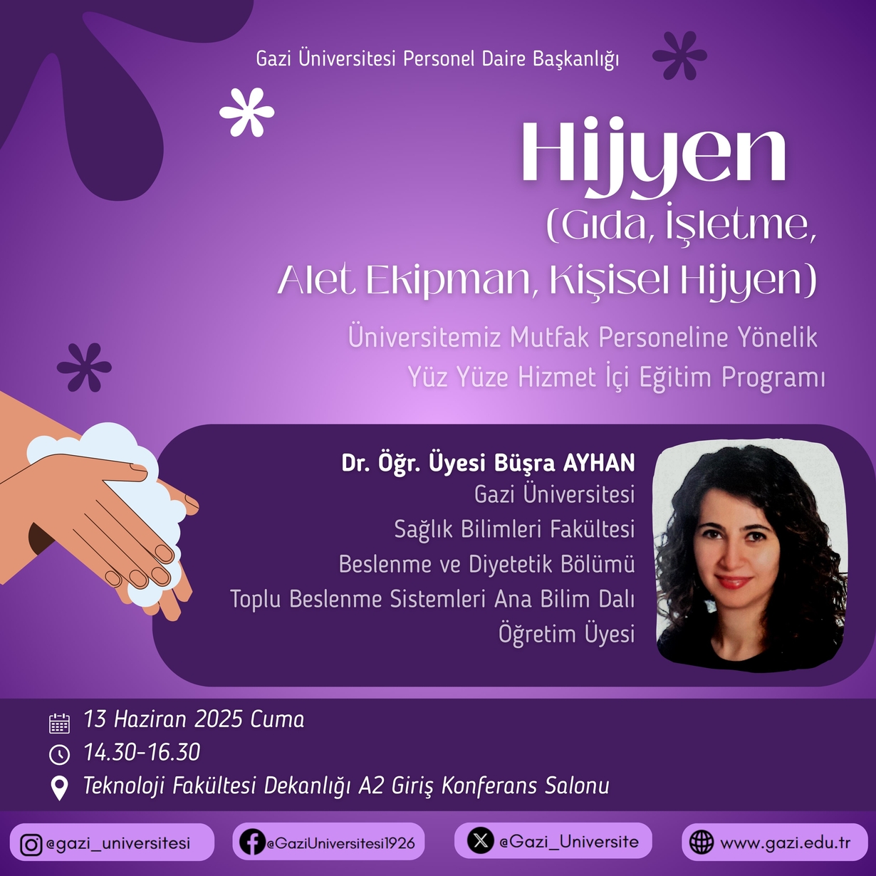 Hijyen (Gıda, İşletme, Alet Ekipman, Kişisel Hijyen) 2025 Afiş 1-1