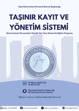 Taşınır Kayıt ve Yönetim Sistemi Hizmet İçi Eğitim Programı