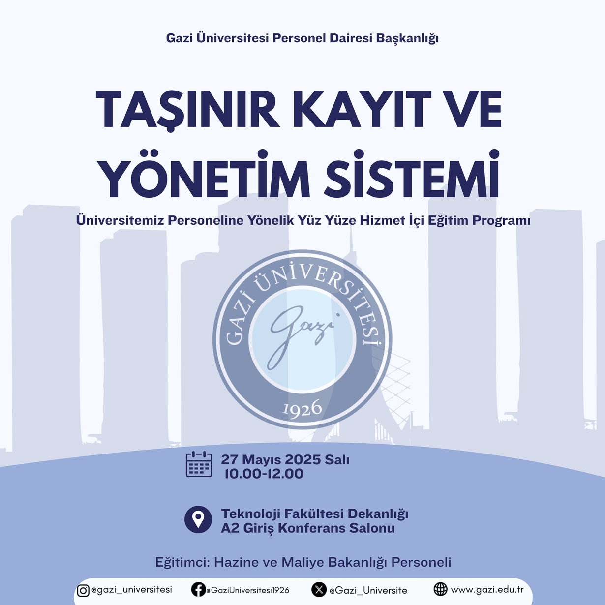 Taşınır Kayıt ve Yönetim Sistemi Afiş 1-1