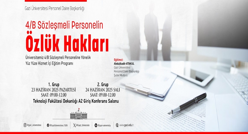 4-b Sözleşmeli Personelin Özlük Hakları