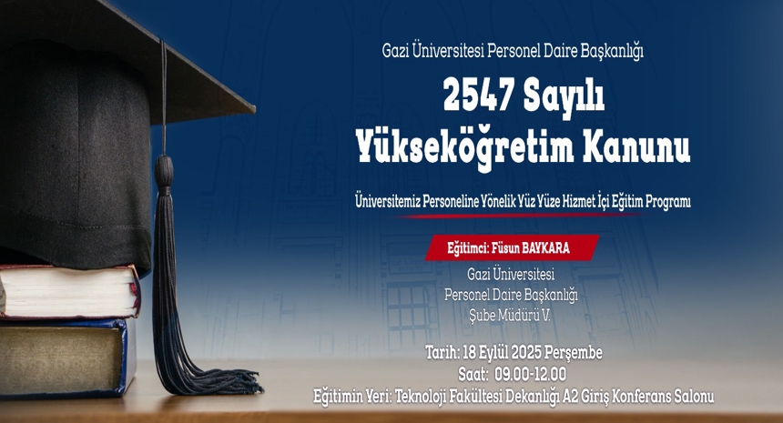 2547 Sayılı Yükseköğretim Kanunu
