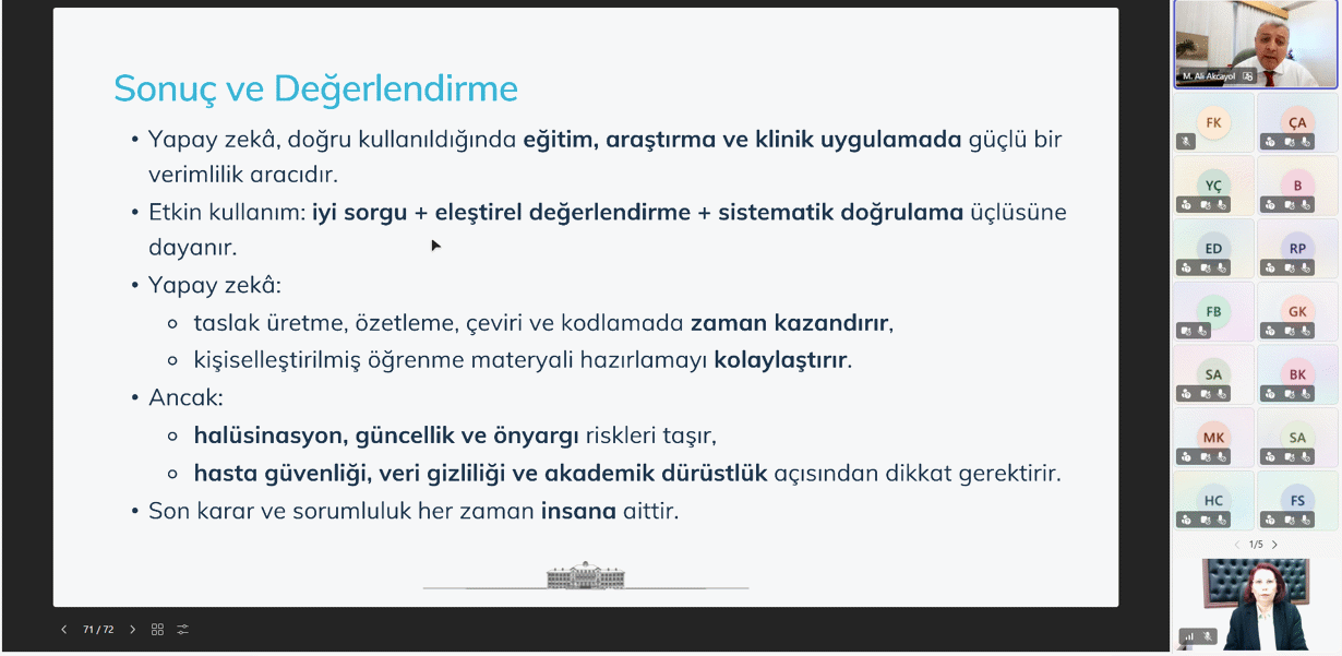 Yapay Zekanın Doğru ve Etkin Kullanımı 8-1