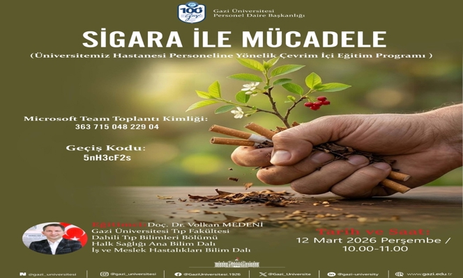 Sigara İle Mücadele Konulu Hizmet İçi Eğitim Programı Düzenlenmiştir.