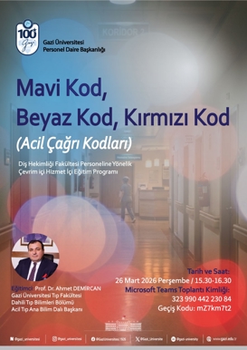 Mavi Kod, Beyaz Kod, Kırmızı Kod (Acil Çağrı Kodları) Hizmet İçi Eğitim Programı