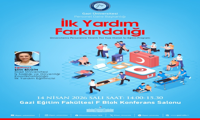 İlk Yardım Farkındalığı Konulu Hizmet İçi Eğitim Programı Düzenlenmiştir.