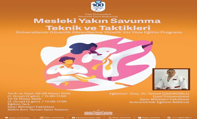 Mesleki Yakın Savunma Teknik ve Taktikleri Konulu Hizmet İçi Eğitim Programı Düzenlenmiştir.