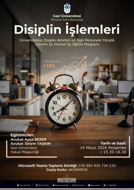 Disiplin İşlemleri Hizmet İçi Eğitim Programı