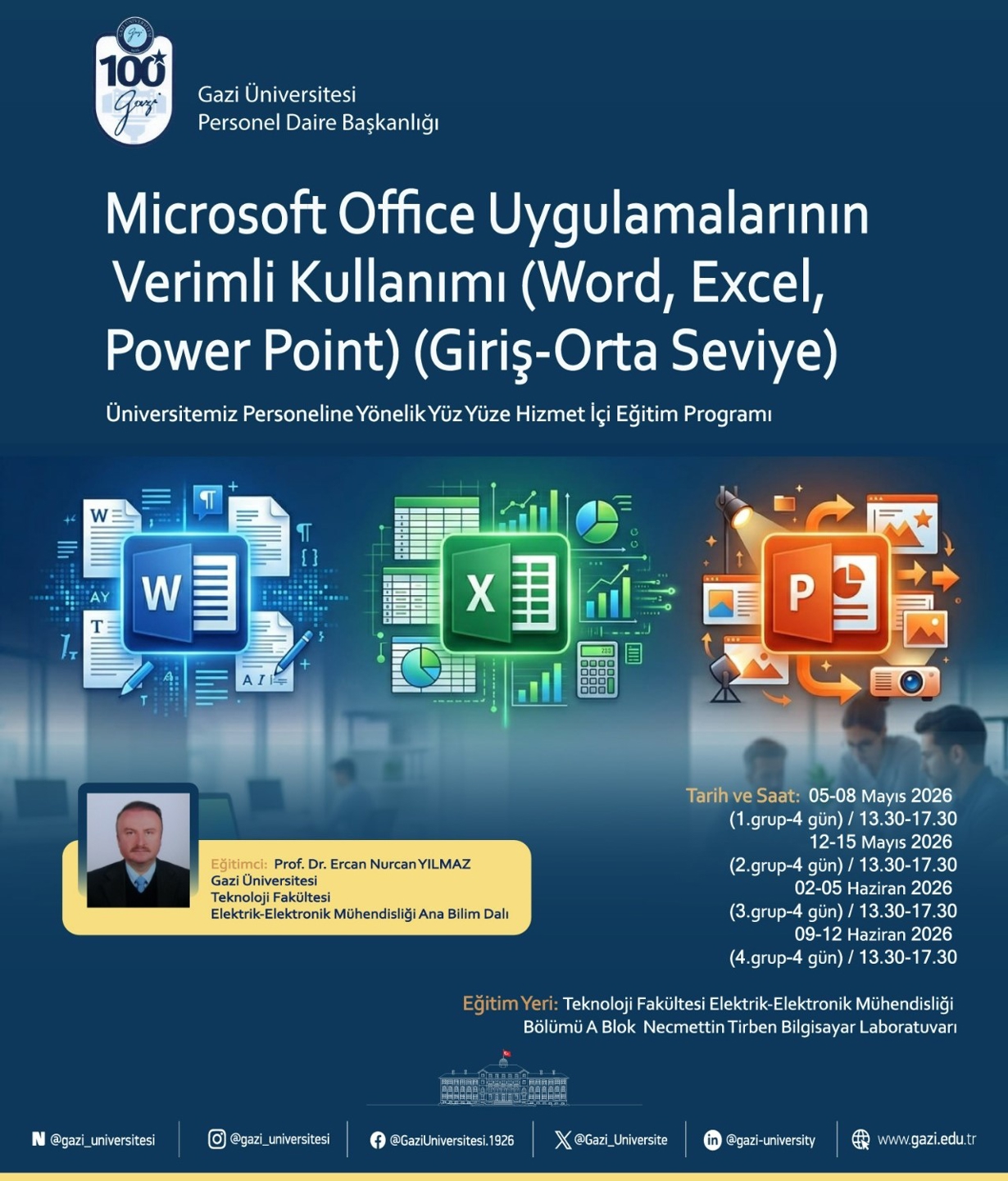 Microsoft Office Uygulamalarının Verimli Kullanımı 2026- Afiş 2-1