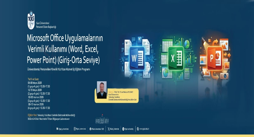 Microsoft Office Uygulamalarının Verimli Kullanımı 2026
